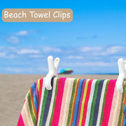 2/4pcs Plastic Clothes Pins with Strong Anti-Rust Springs Heavy Duty Beach Towel Clips Laundry Clothespins to Keep Your Towel