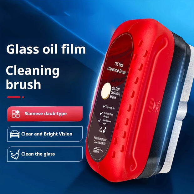 Car Glass Oil Film Cleaning Brush Agent Powerful Windshield Cleaner Rain Fog Proof Glass Sponge Water Spots Auto Removal Oil