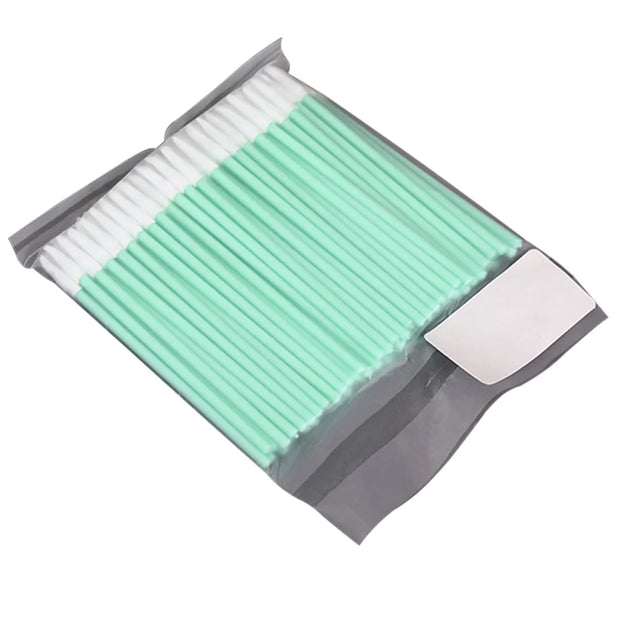 100Pcs/Pack Non Woven Cotton Swabs Dust-free Anti-static Micro Swab Sticks Lint Cleaning Tools For Fiber Laser Machine Focus Len