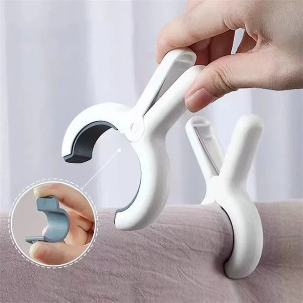 1-10Pcs Towel Clips Clothespins Heavy Duty  Clothespins With Rubber Gasket Windproof clip Beach Towel Curtain Quilt Clips