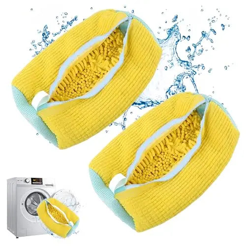 1/2pcs Shoe Cleaning Bag Shoe Washing Bag For Washing Machine Laundry Bag For Shoe Wrap-Around Cleaning Reusable Washer Shoe Bag