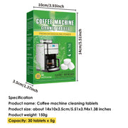 Coffee machine cleaning tablets 8 tablets coffee machine descaling agent for household cleaning coffee machine scale cleaning
