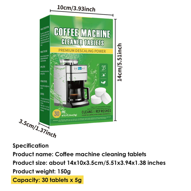 Coffee machine cleaning tablets 8 tablets coffee machine descaling agent for household cleaning coffee machine scale cleaning