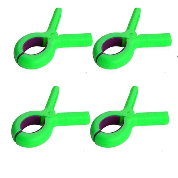 2/4pcs Plastic Clothes Pins with Strong Anti-Rust Springs Heavy Duty Beach Towel Clips Laundry Clothespins to Keep Your Towel