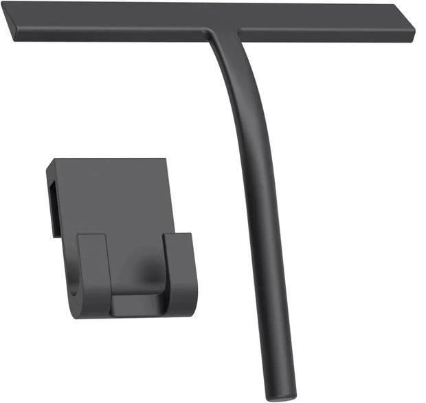 Matte Black Silicone Squeegee Streak Free Cleaning Shower Squeegee for Glass Bathroom Shower Doors Mirrors Tiles Car Windows