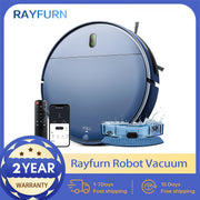 Rayfurn BR151 Robot Vacuum Cleaner Mop Smart APP Control Intelligent Planned for Home Floor Washing Carpet Pet Hair Cleaning