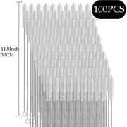 Straw Cleaner Brush Kit for Stanley - (4-Size) Extra Long Pipe Cleaners, Straw Cleaning Brush for Tumbler, Bottle