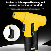 Electric Air Duster 130000RPM Mini Turbo Fan Blowing and Suction Dual-purpose Dust Removal Jet Dry Blower Portable Handheld