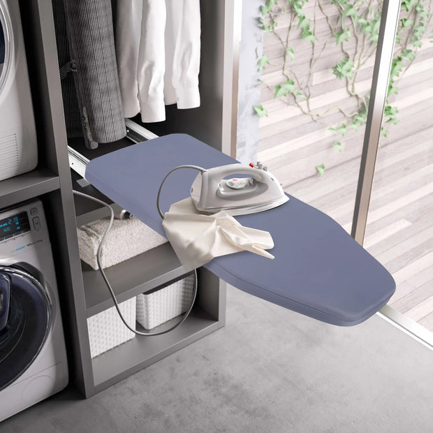 Foldable Ironing Board, Cabinet Mount, Push-Pull Sturdy Metal Frame  80x29.5cm / 31.5x11.6in (Gray)