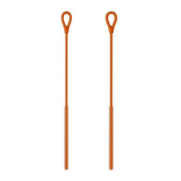 2pcs Durable 6/8mm Silicone Straw Brushes Soft Bendable Pipe Tube Cleaning Brush Reusable Extra Long Pacifier Brush Kitchen