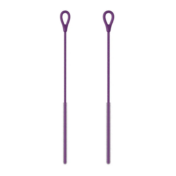 2pcs Durable 6/8mm Silicone Straw Brushes Soft Bendable Pipe Tube Cleaning Brush Reusable Extra Long Pacifier Brush Kitchen