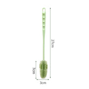 No Dead Corner Silicone Cup Brush Long Handle Portable Cup Scrubber Multipurpose Bottle Cleaning Brush Water Bottle