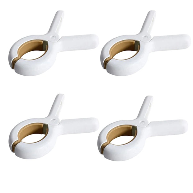 2/4pcs Plastic Clothes Pins with Strong Anti-Rust Springs Heavy Duty Beach Towel Clips Laundry Clothespins to Keep Your Towel