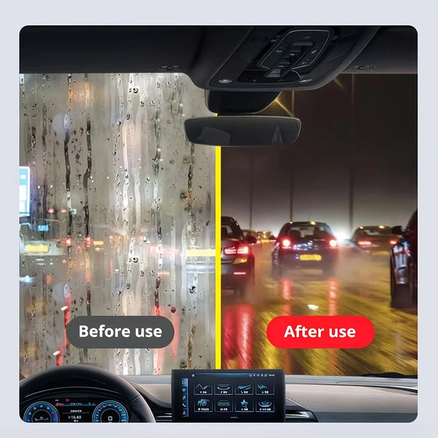 Car Glass Oil Film Cleaning Brush Agent Powerful Windshield Cleaner Rain Fog Proof Glass Sponge Water Spots Auto Removal Oil