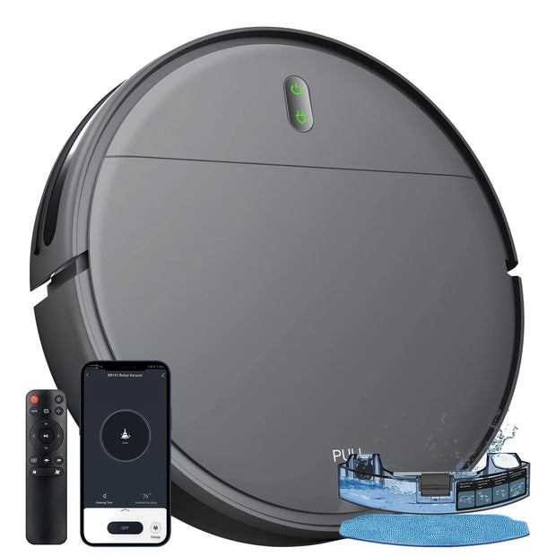 Rayfurn BR151 Robot Vacuum Cleaner Mop Smart APP Control Intelligent Planned for Home Floor Washing Carpet Pet Hair Cleaning