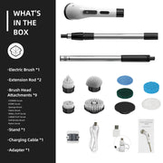 Viladepot Electric Cleaning Brush 9 in 1 Multifunctional Wireless Rotatable Cleaning Brush Bathroom Kitchen Windows Toilet