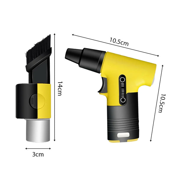 Electric Air Duster 130000RPM Mini Turbo Fan Blowing and Suction Dual-purpose Dust Removal Jet Dry Blower Portable Handheld