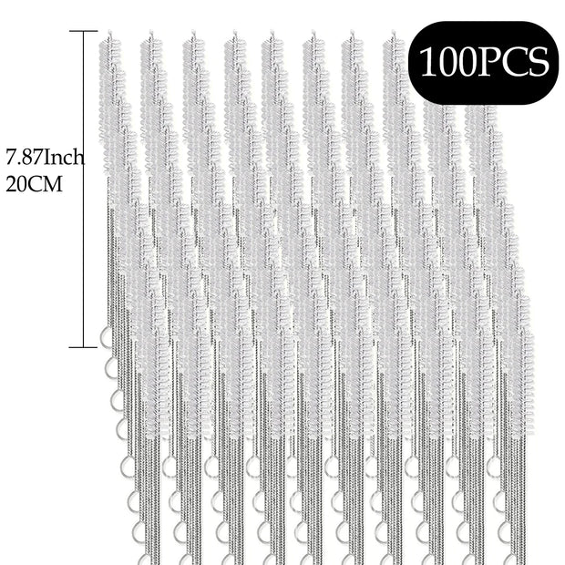 Straw Cleaner Brush Kit for Stanley - (4-Size) Extra Long Pipe Cleaners, Straw Cleaning Brush for Tumbler, Bottle