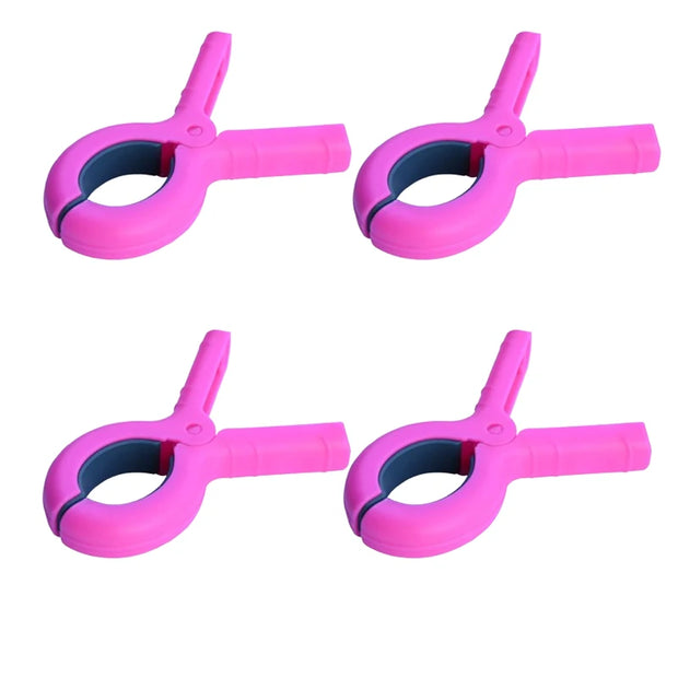 2/4pcs Plastic Clothes Pins with Strong Anti-Rust Springs Heavy Duty Beach Towel Clips Laundry Clothespins to Keep Your Towel