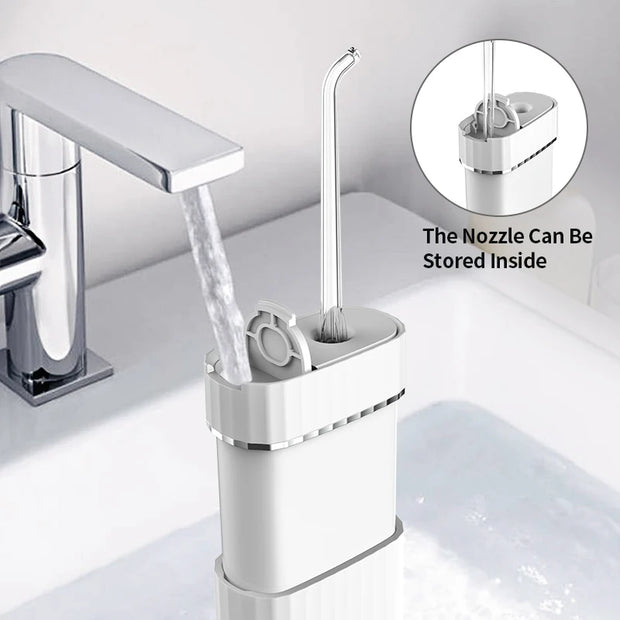USB Water Denta l Flossers and Toothbrush Cordless Jet Irrigator Pick Water Flosser Denta l Deformable Pocket Water Flosser Care