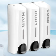 Triple 350ml Shower Bath Shampoo Dispenser Multi-Purpose Wall-Mount Heat-Resistant Large Capacity for Bathroom Accessories