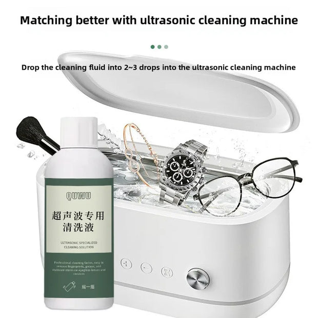 50/120ml Ultrasonic Solution Jewelry Cleaning Liquid Glasses Lens Watch Rings Cleaner Special for Ultrasonic Cleaner Machine