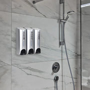 Triple 350ml Shower Bath Shampoo Dispenser Multi-Purpose Wall-Mount Heat-Resistant Large Capacity for Bathroom Accessories