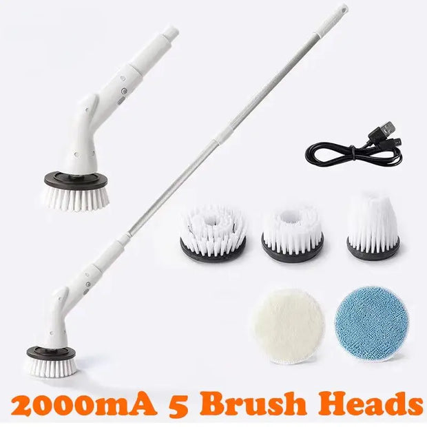 Xiaomi MIJIA 2000mAh 6-in-1 Electric Cleaning BrushWireless Intelligence Rotary Clean Brush Shower Clean Brush Kitchen Bathroom