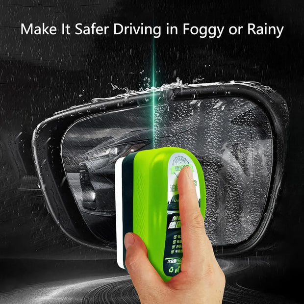 Car Glass Oil Film Cleaning Brush Agent Powerful Windshield Cleaner Rain Fog Proof Glass Sponge Water Spots Auto Removal Oil