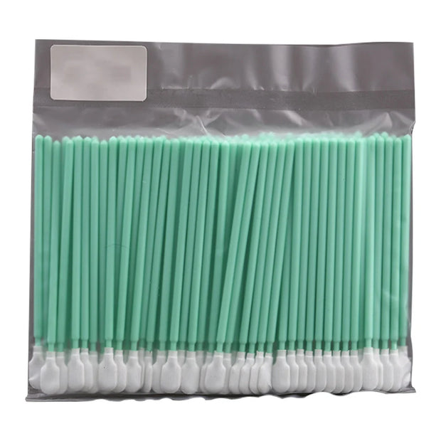 100Pcs/Pack Non Woven Cotton Swabs Dust-free Anti-static Micro Swab Sticks Lint Cleaning Tools For Fiber Laser Machine Focus Len