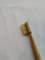 6 Pack Boar Bristle & Bamboo Toothbrush 100% Fully Biodegradable Plastic & Nylon Free Natural Tooth Brushes Oral Care Tool